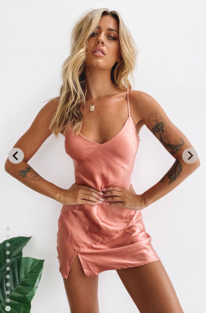 Beginning Boutique - Satin Mini Dress on Designer Wardrobe