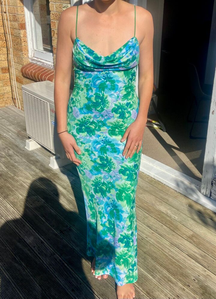 green emerald velvet dress Ethereal Maxi Dress / Sage main image 1