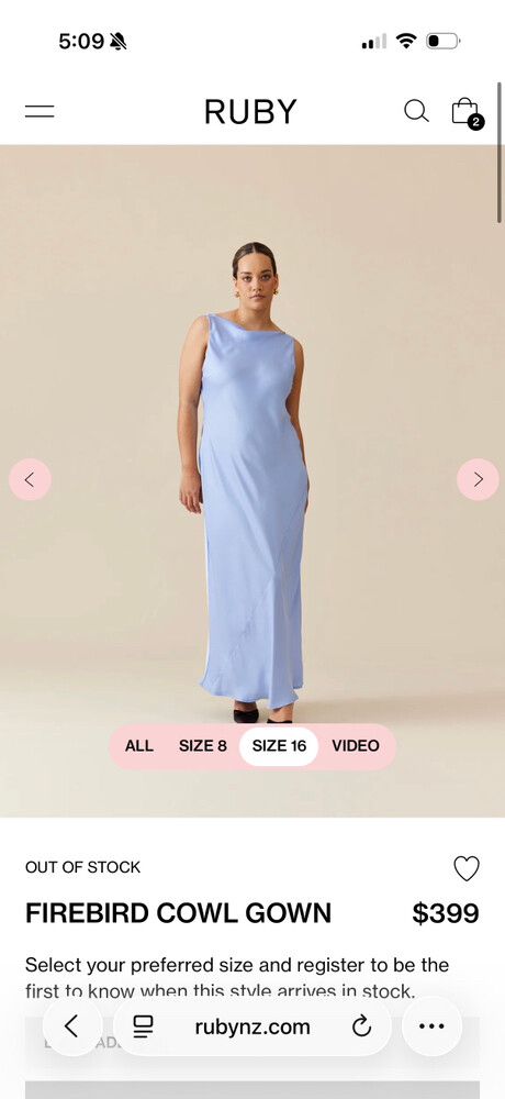 RUBY Firebird Cowl Gown