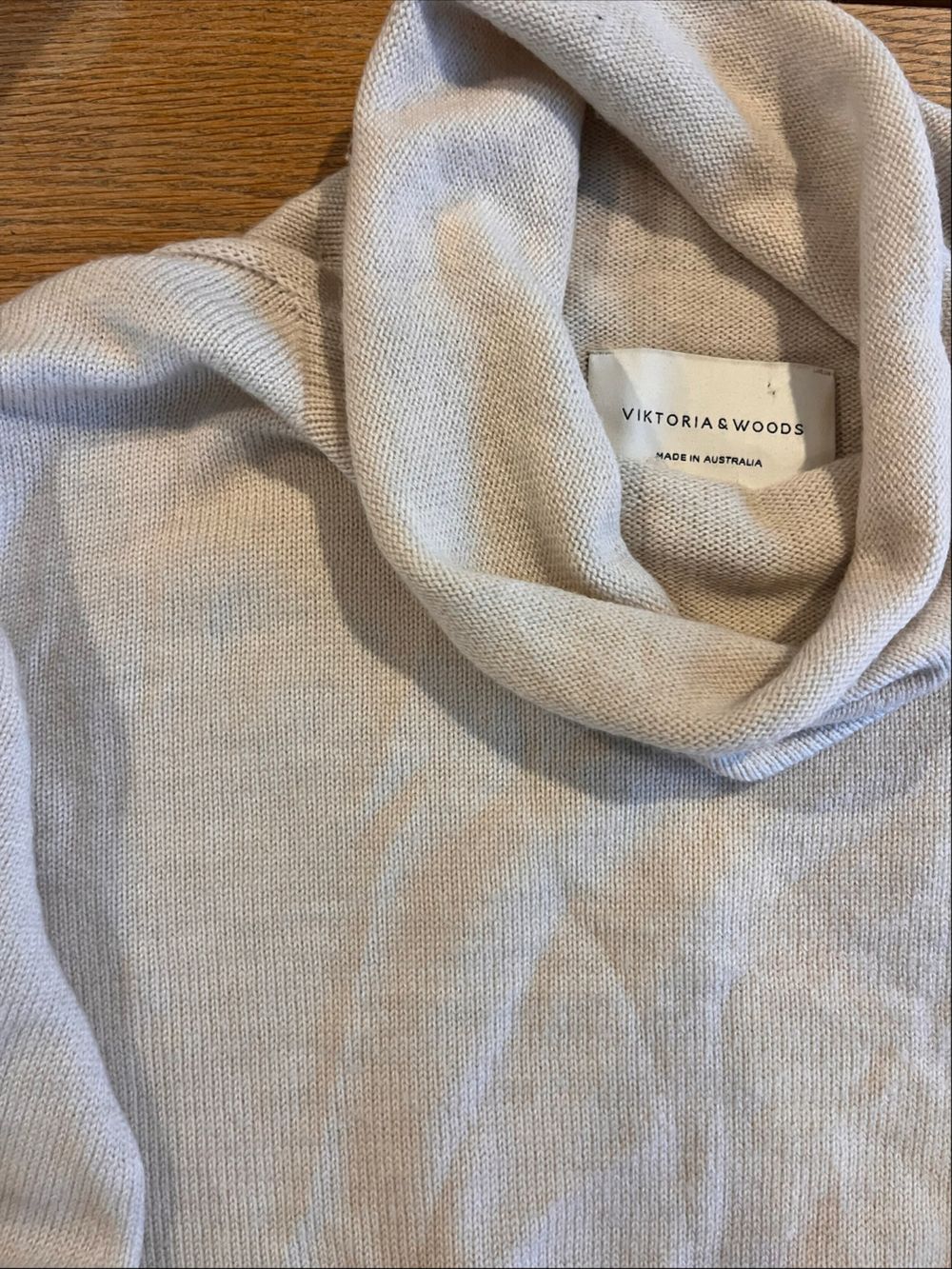Viktoria & Woods Beige Merino Wool Jumper