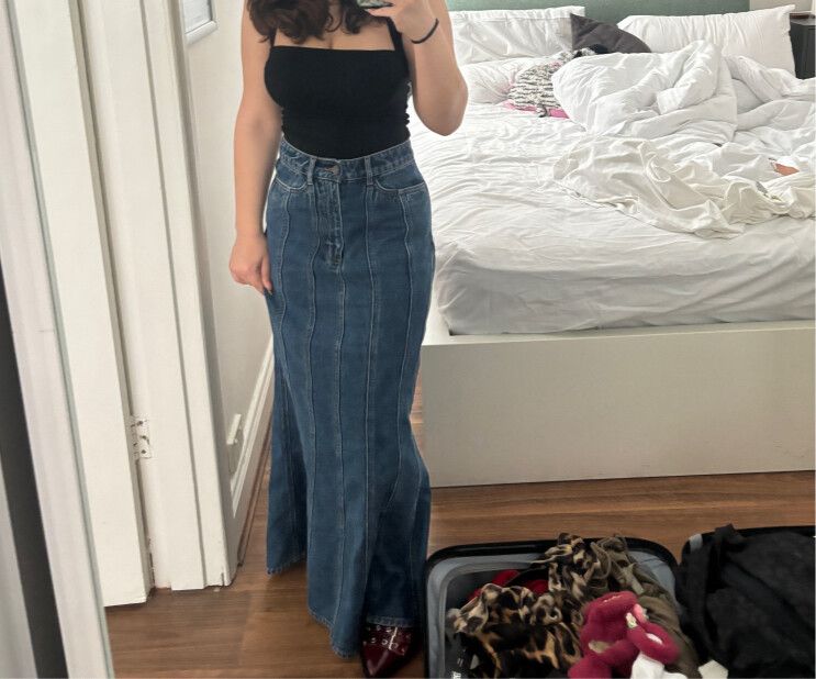 Shona joy flared maxi skirt