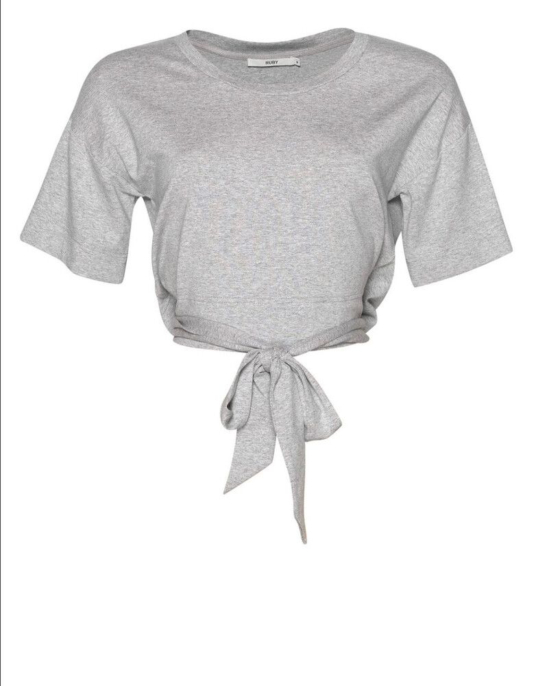 Ruby Grey Wrap Top