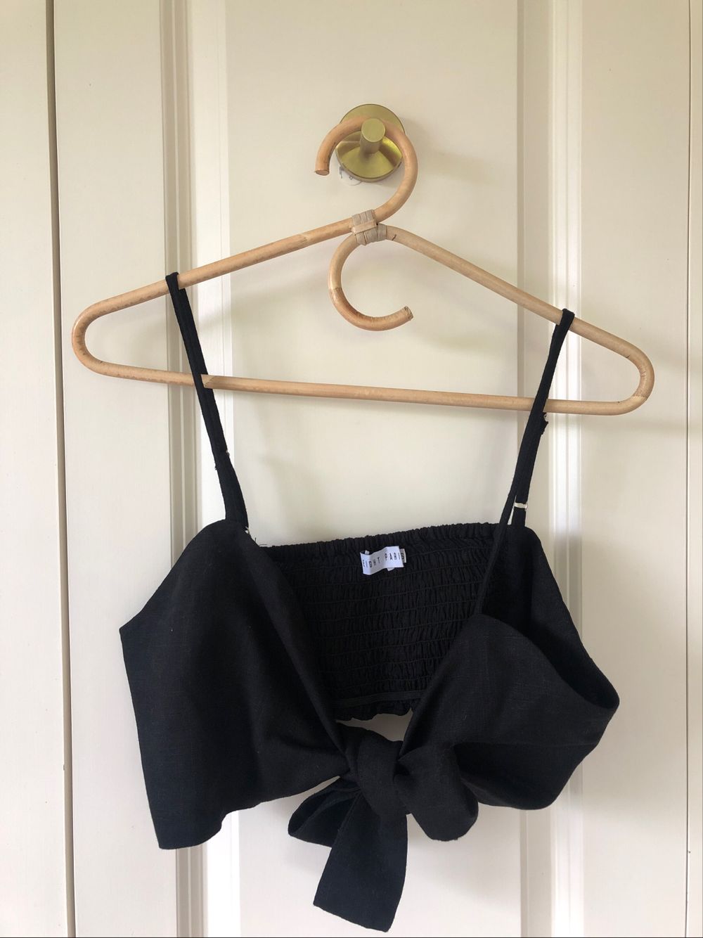 Linen Knot Crop Top