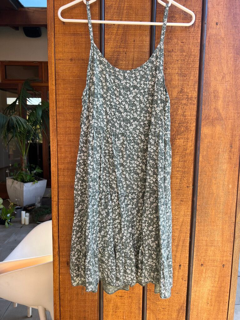 Summer Dress - Moss Green