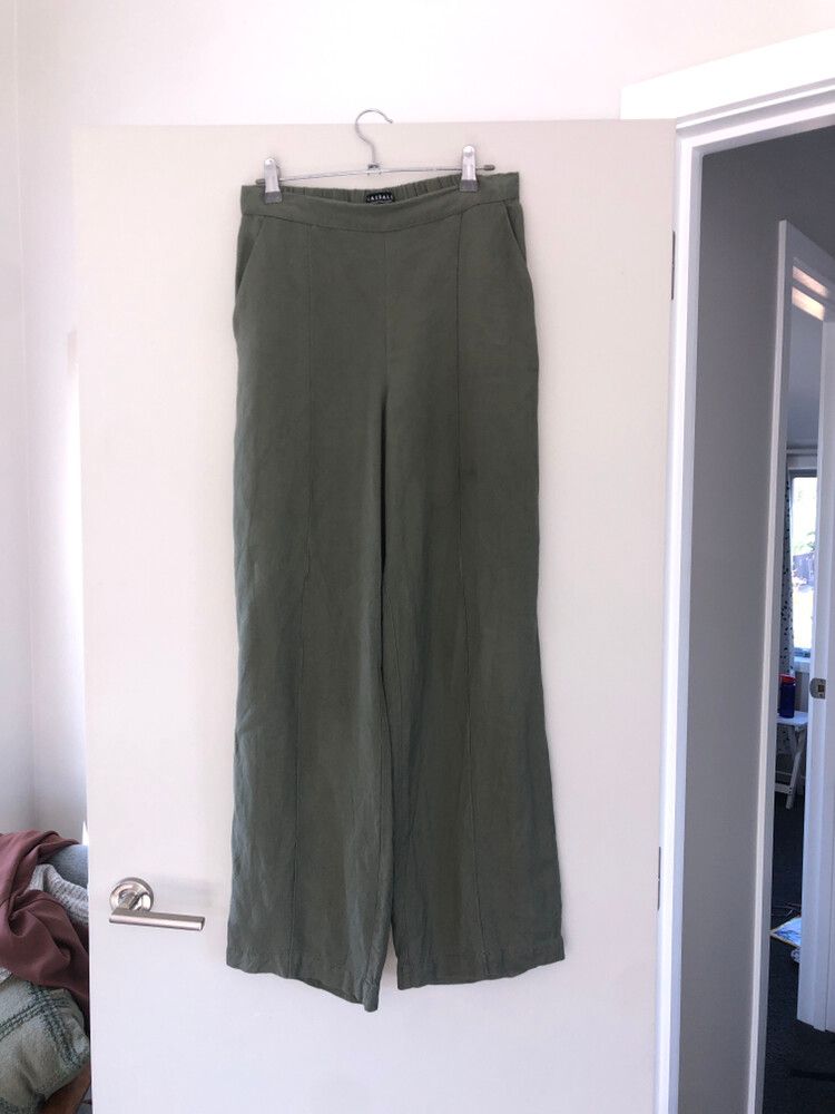 Olive Green Vassalli Dress Pants -Size 8