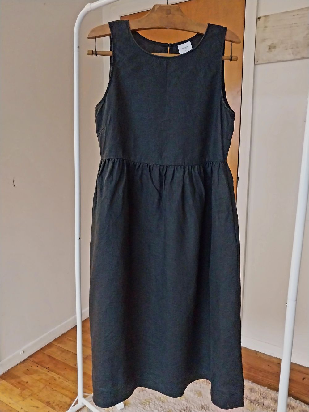 AS Colour black linen dress