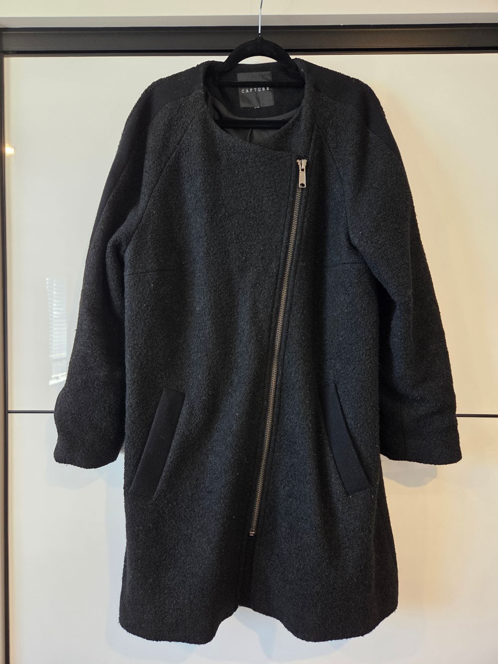 Capture Black Bouclé Coat