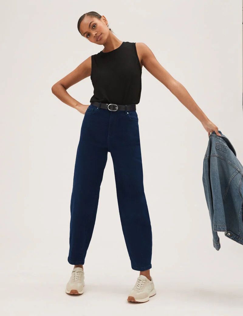 Slim Balloon Dark Blue Jeans