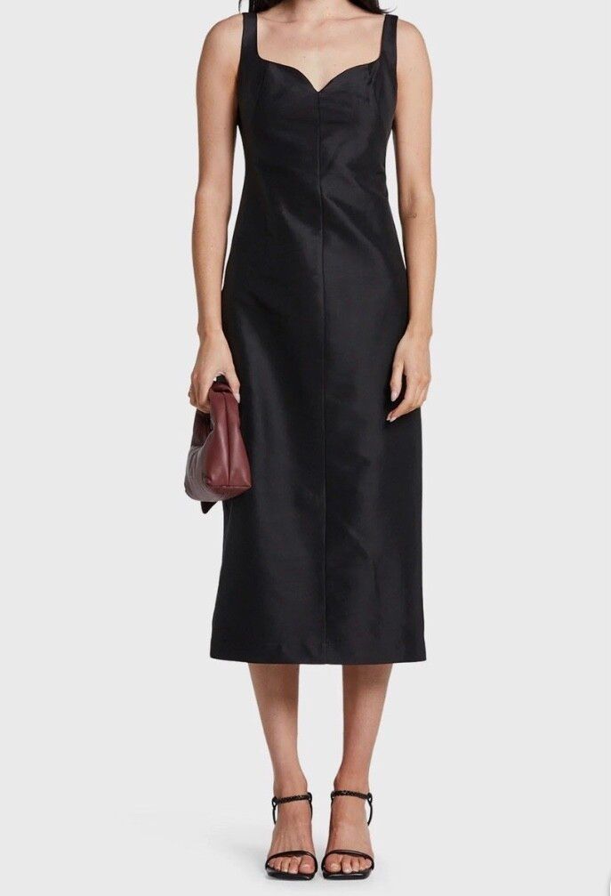 Viktoria & Woods 100% silk Sicilian dress - Black