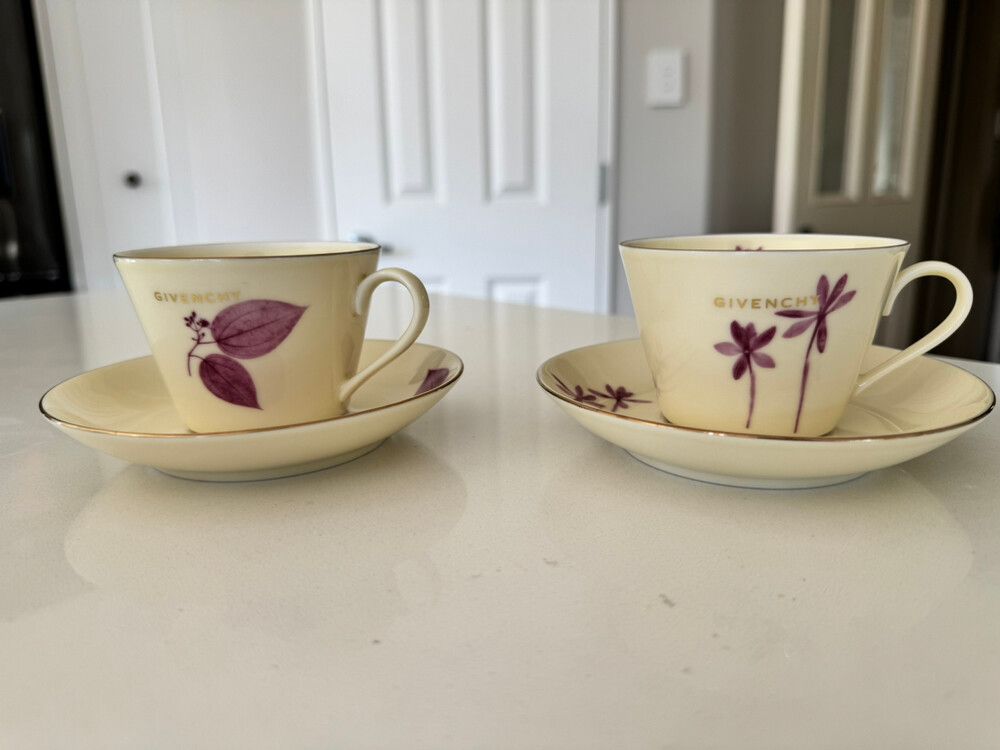 Givenchy Japan Porcelain Teacup & Saucer Set – Vintage Designer Collectible