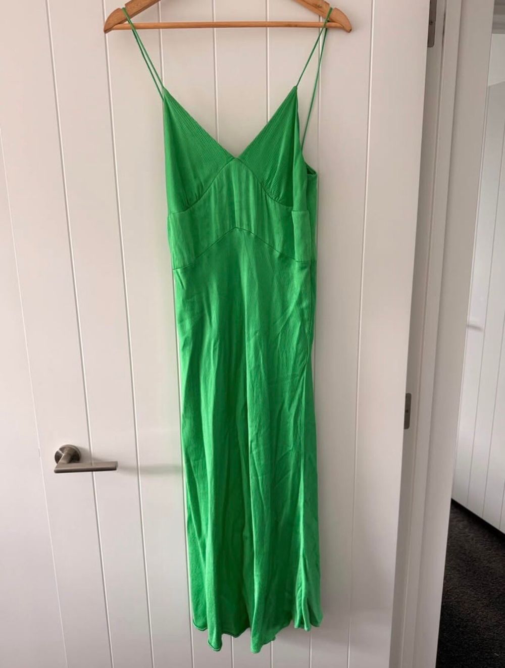 bec and bridge green midi dress & Vested