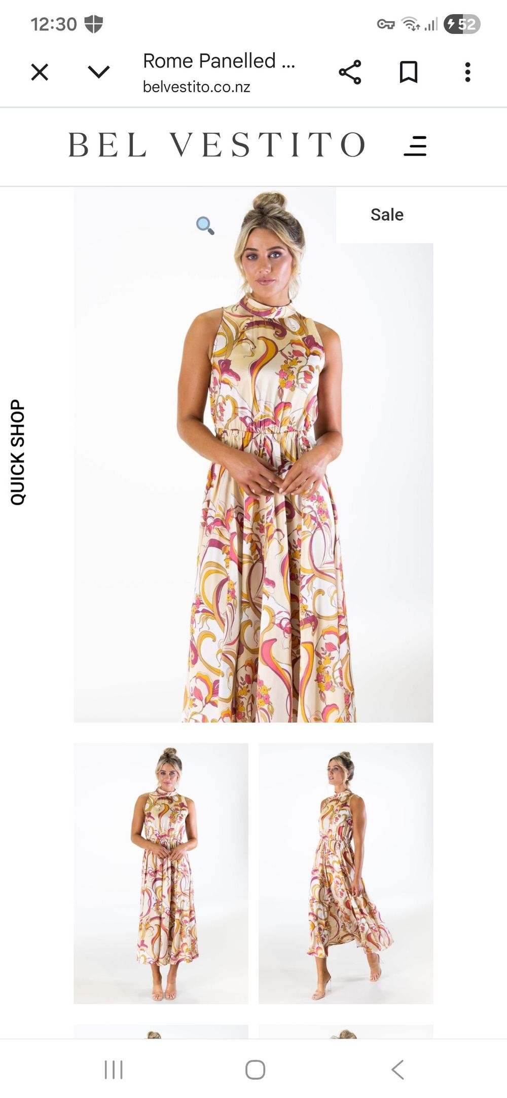 Belvistito Rome Panel Midaxi Dress