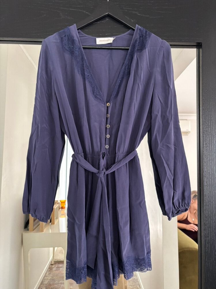 Zimmermann Purple Playsuit