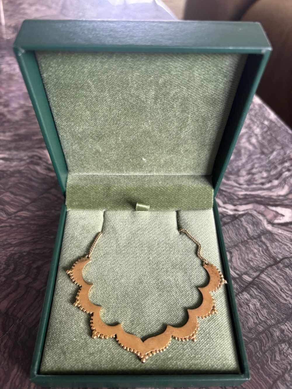 Zoe & Morgan Gold Filigree Necklace