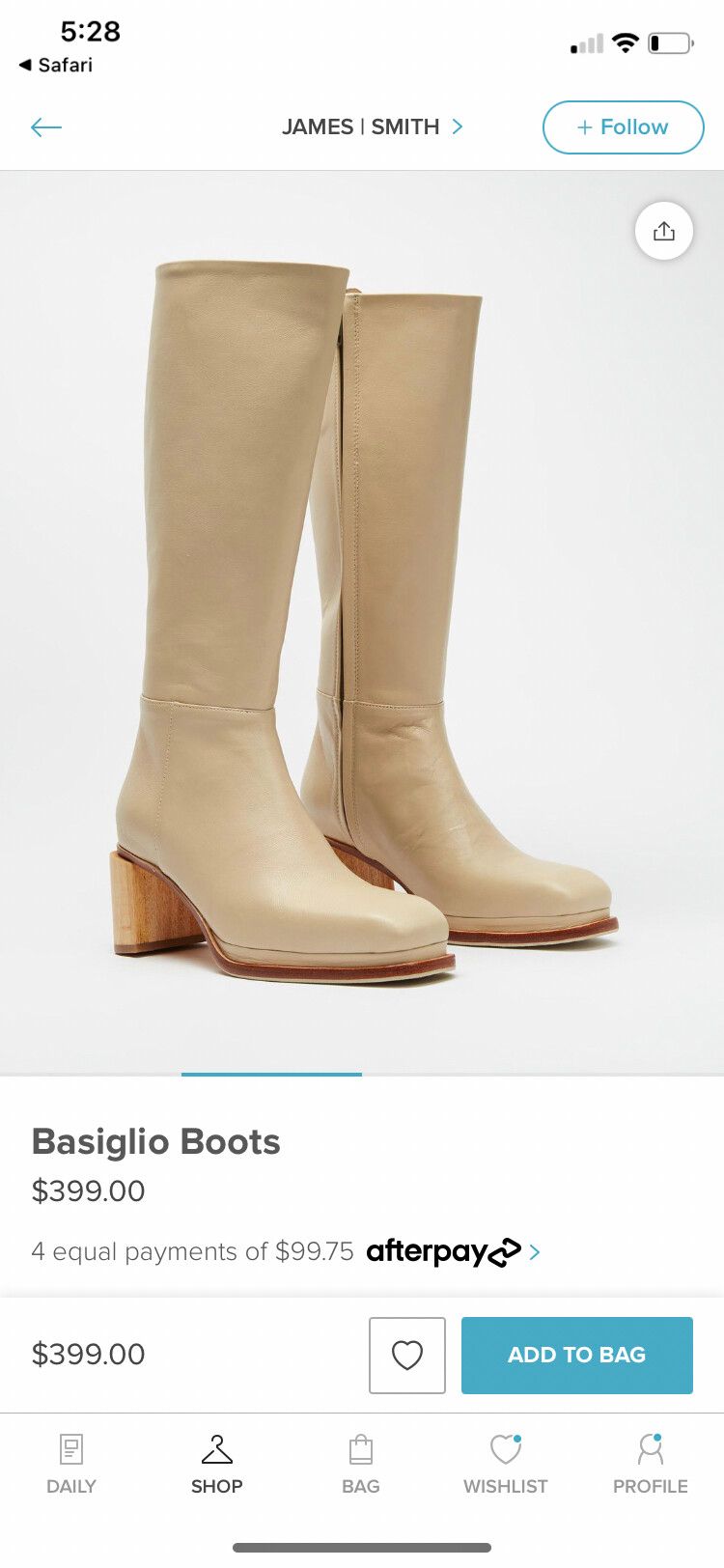 James Smith Boots Barely Worn