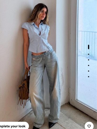 Bershka Balloon/Barrel Baggy Jeans