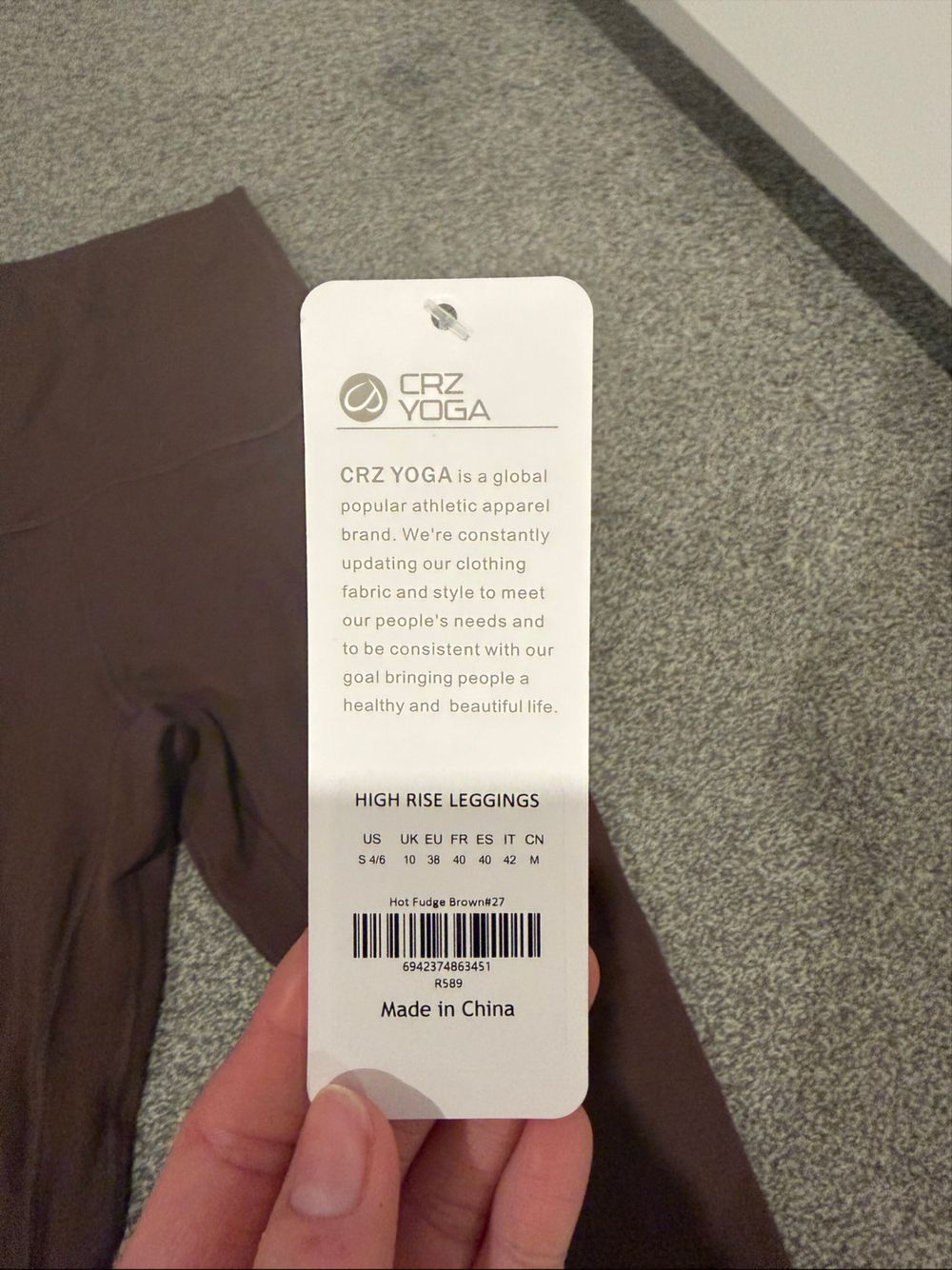 CRZ YOGA Brown High Rise Leggings
