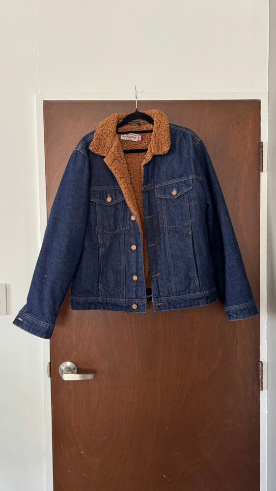 Zara Dark Blue Sherpa Jacket