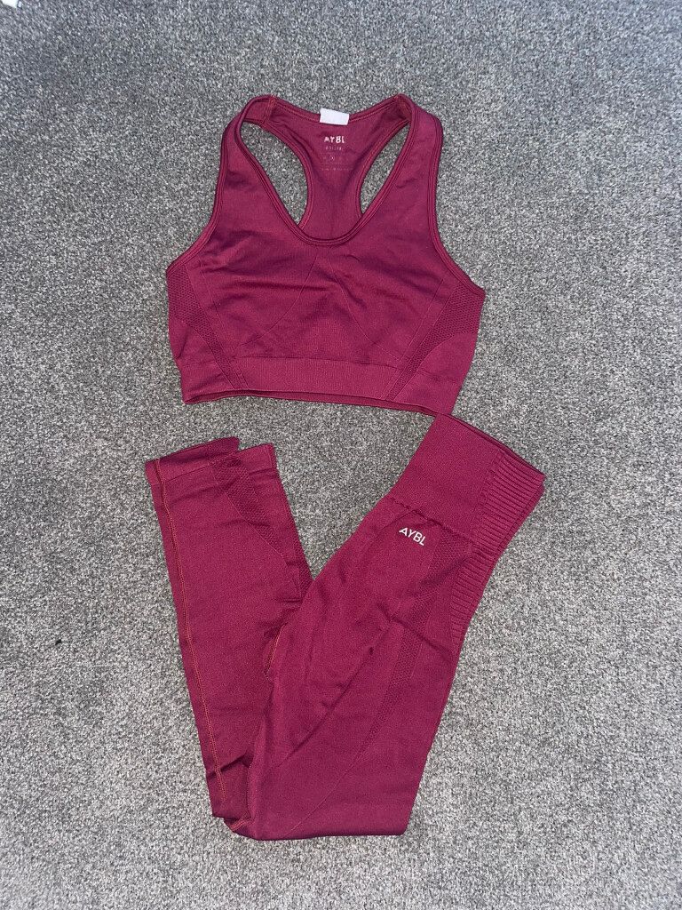 AYBL Burgundy Matching Set