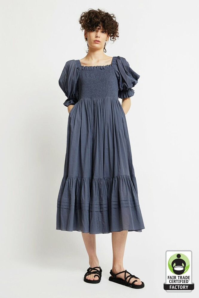 karen walker blue dress NEW Karen Walker Runway Collection Dolly Chambray R Dress Sz 8 Polka Dot Z268-12