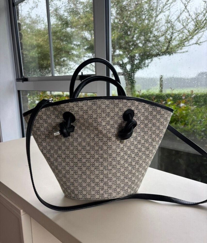 Anine Bing Taylin Mini Linen Tote