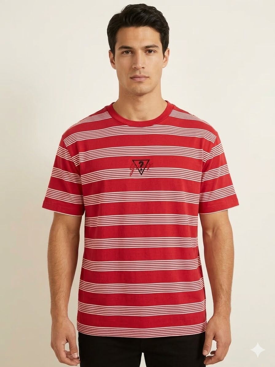 Guess Originals x Anna Nicole Smith Red Domen Stripe T-Shirt