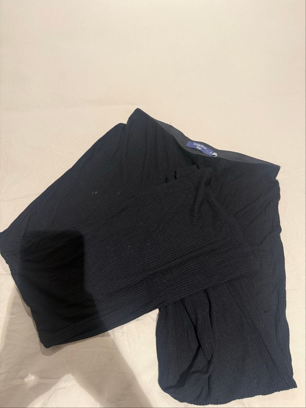 Plisse Wide Leg Pants