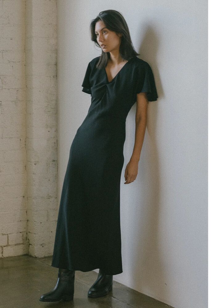knee length dresses for ladies Elsie Midi Dress- green – K. Ellis Boutique