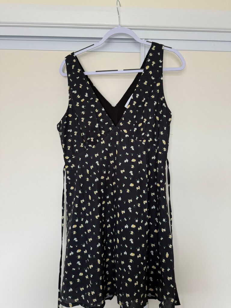 Princess Polly Black Floral Dress