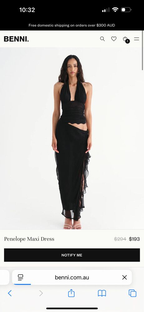 benni black dress Oskar mini dress main image 1