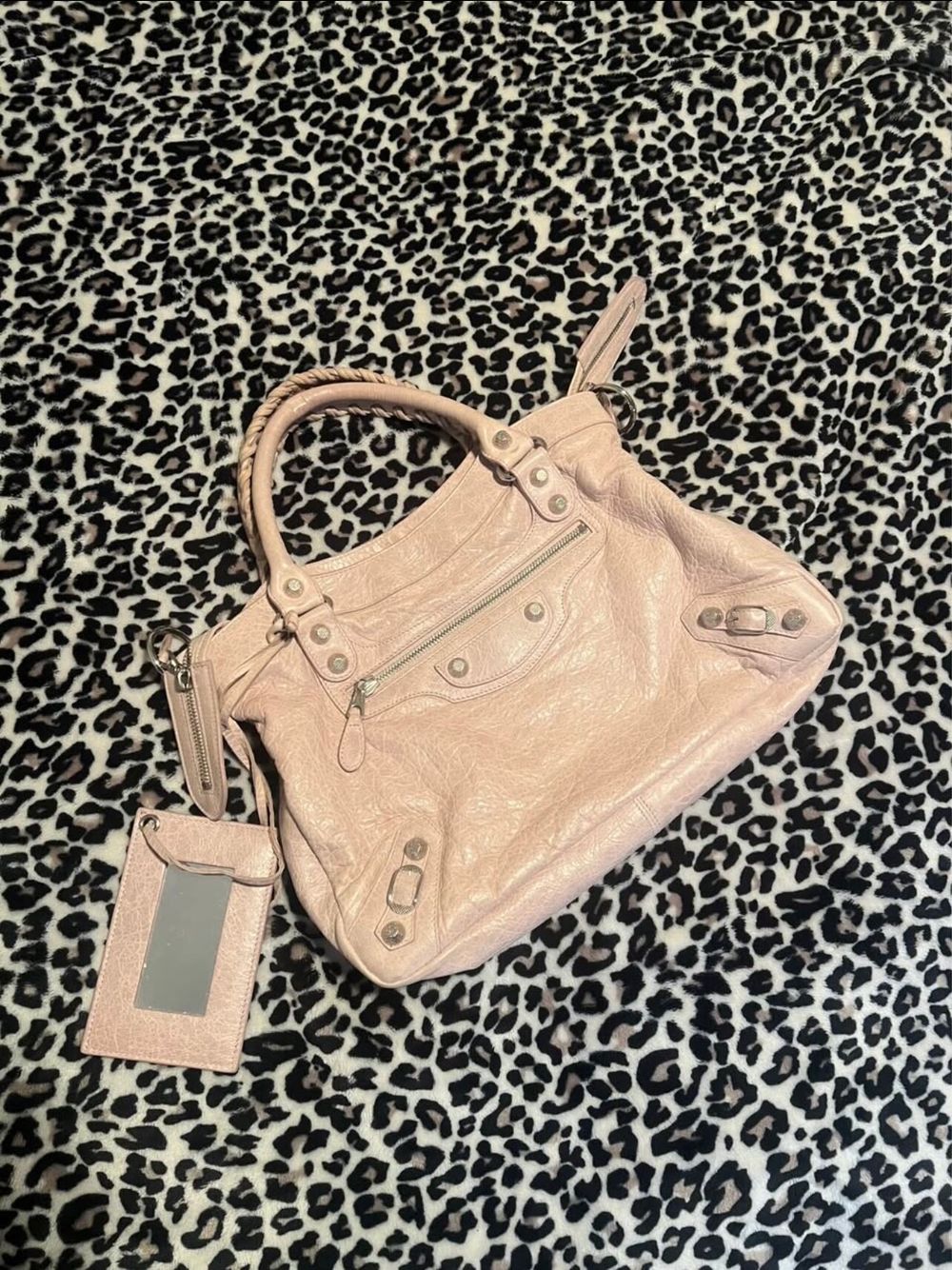 balenciaga city bag pink