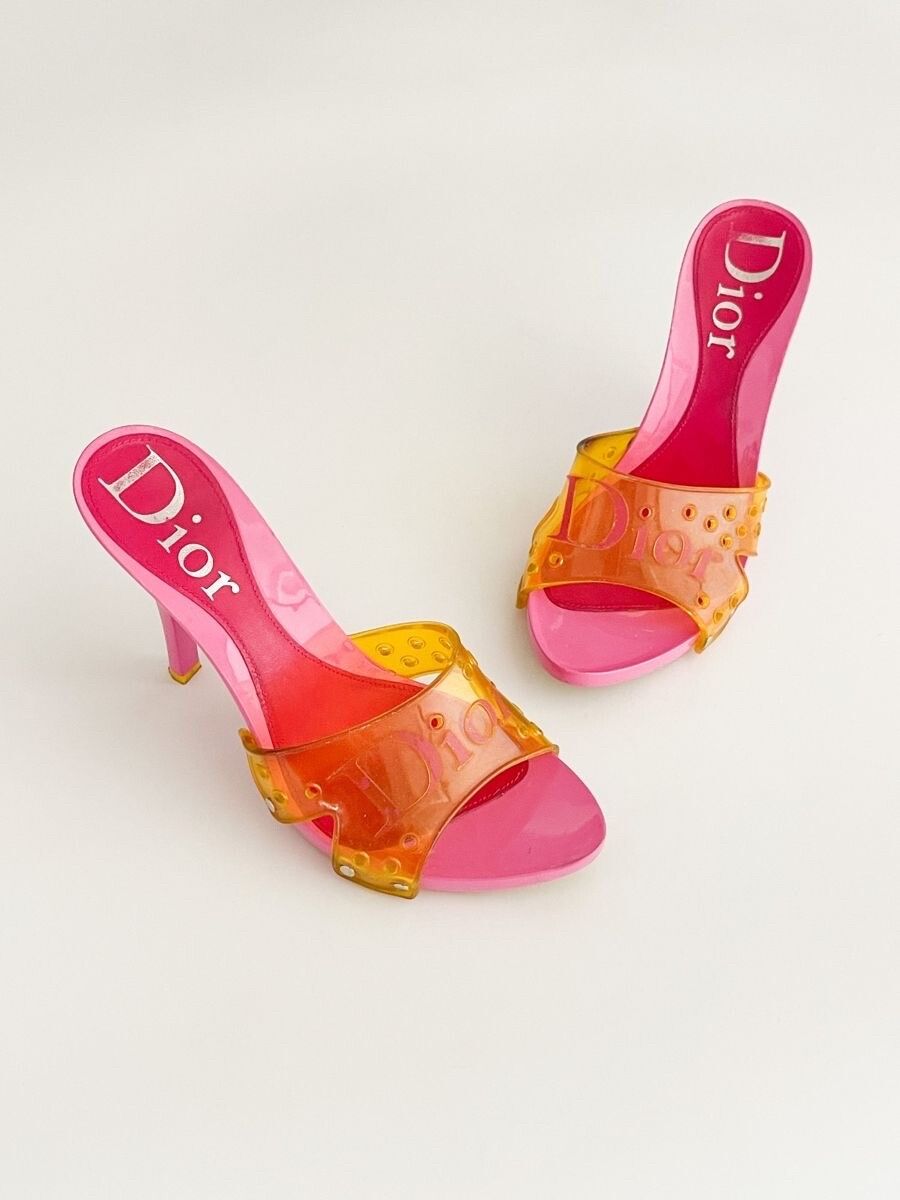 Dior vintage jelly heels