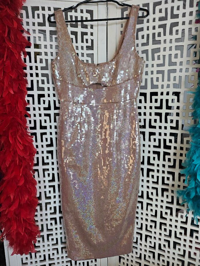 sachin and babi light blue dress Floral Sequin Short Homecoming Party Dress main image 1
