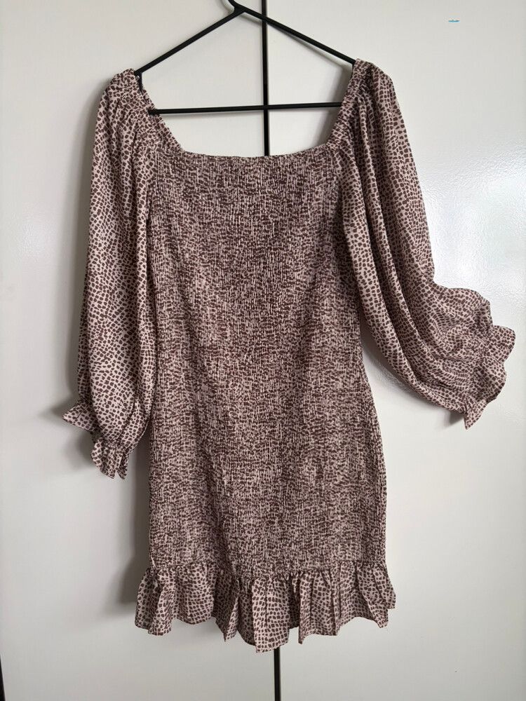 Shirred mini dress
