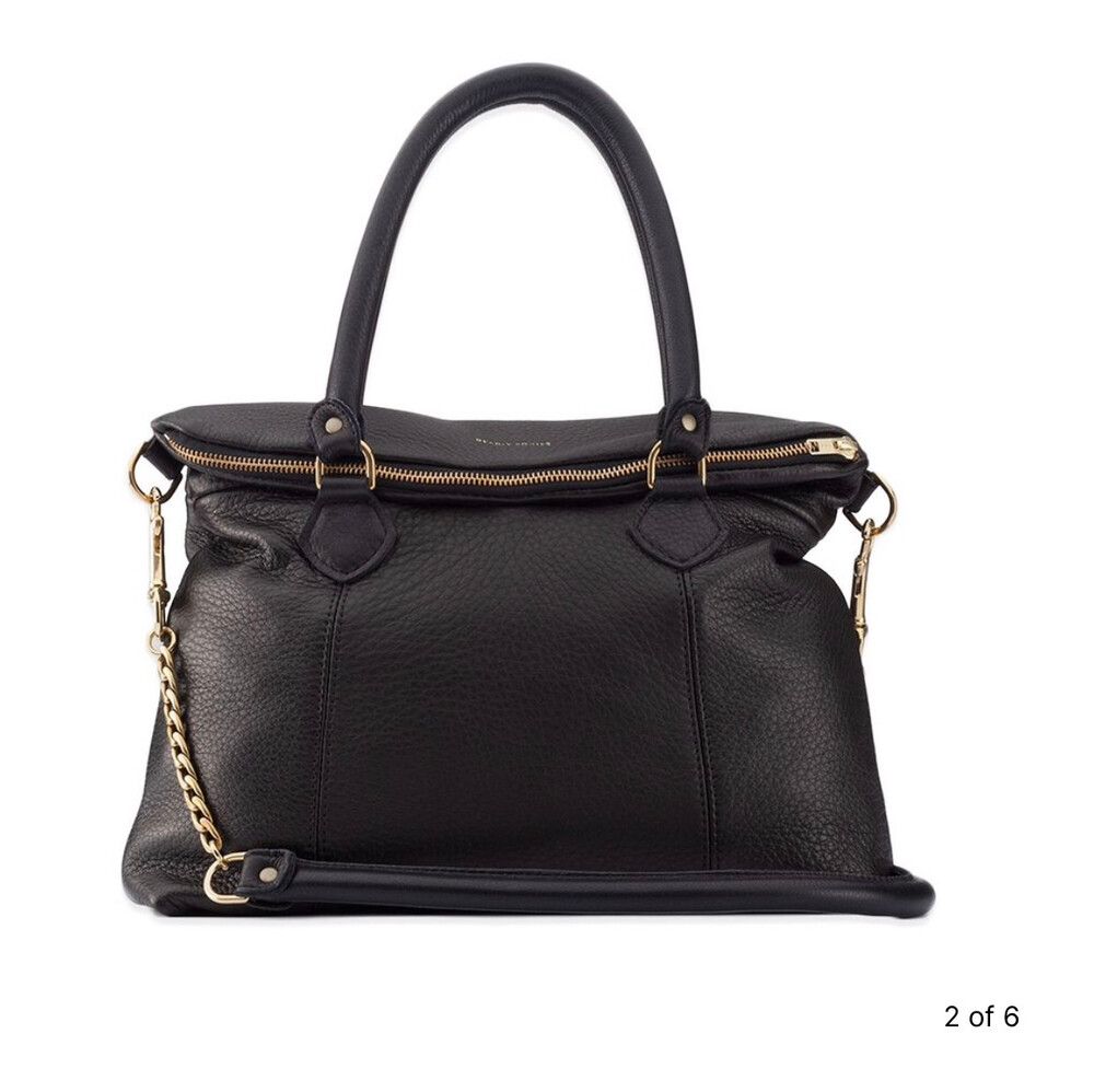 Deadly Ponies Black Leather Handbag