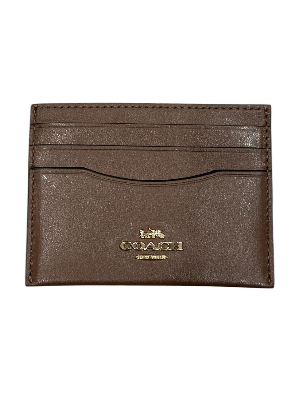 NWT Coach slim Brown Cardholder