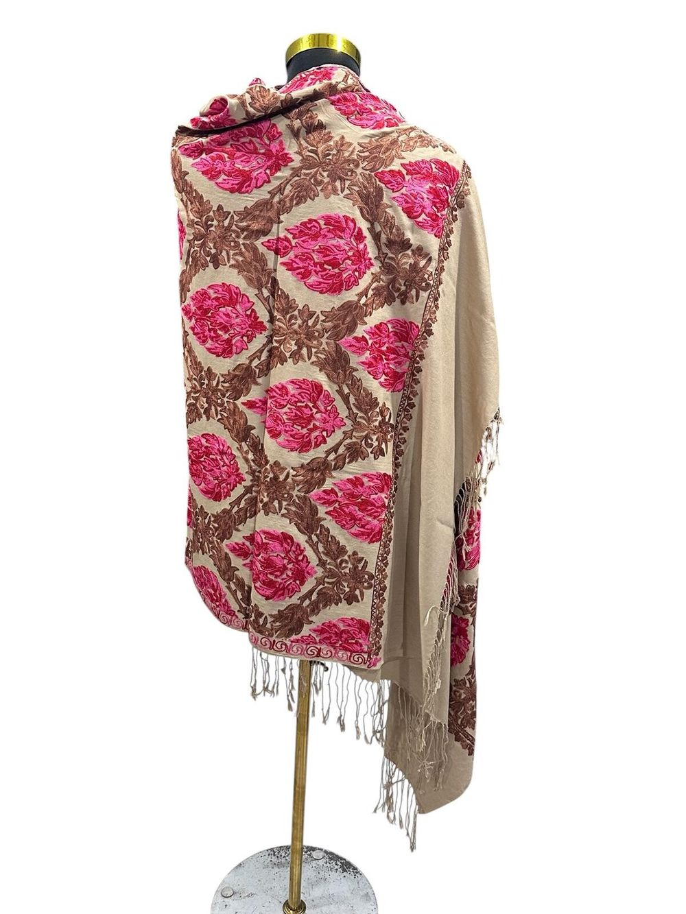 Soft Pink Kashmiri Pashmina Shawl
