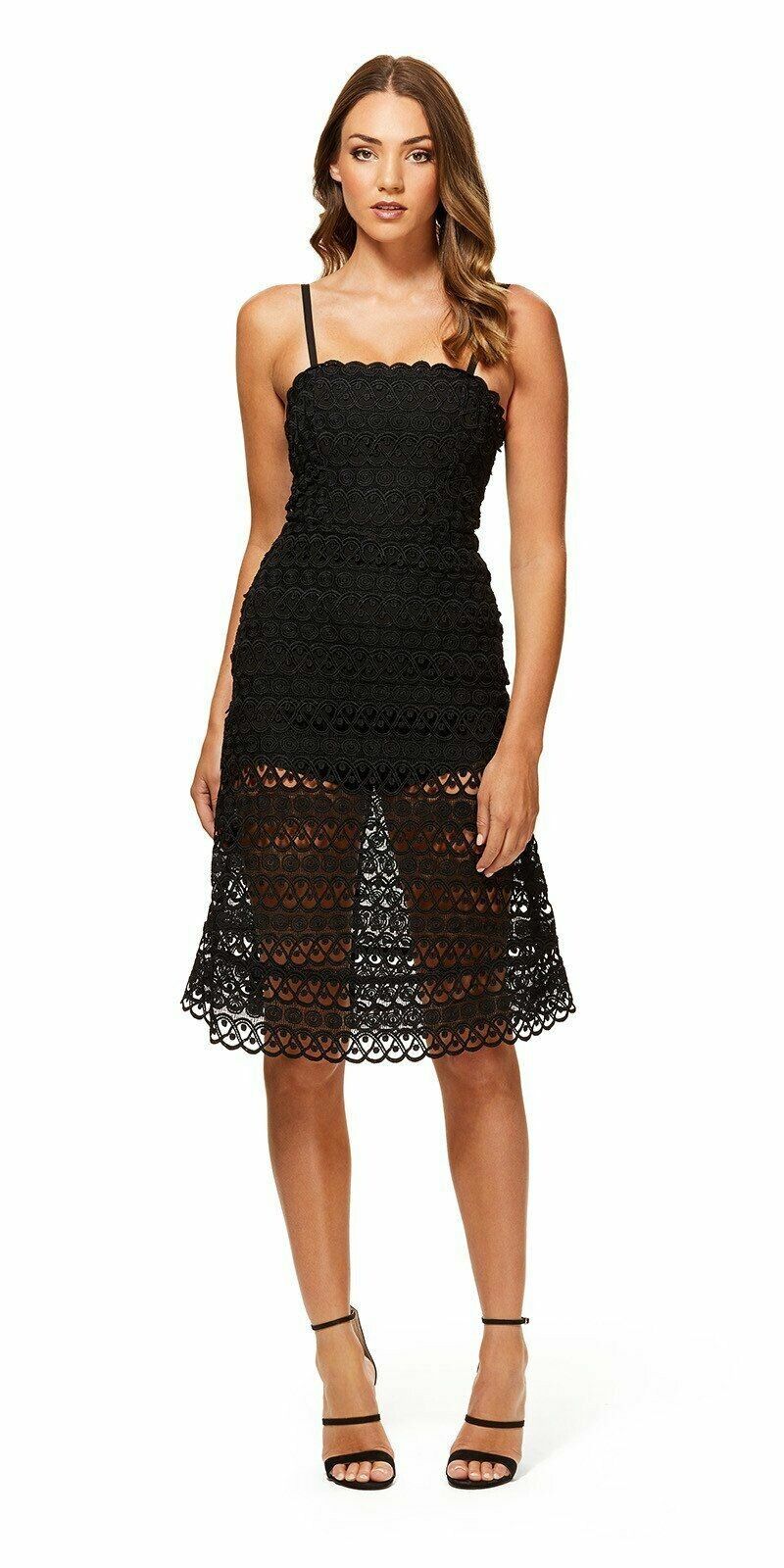 Kookai - Kookai LILY LACE PLAYSUIT DRESS BLACK Sz 40 on Designer Wardrobe Kookai - Kookai LILY LACE PLAYSUIT DRESS BLACK Sz 40 on Designer Wardrobe