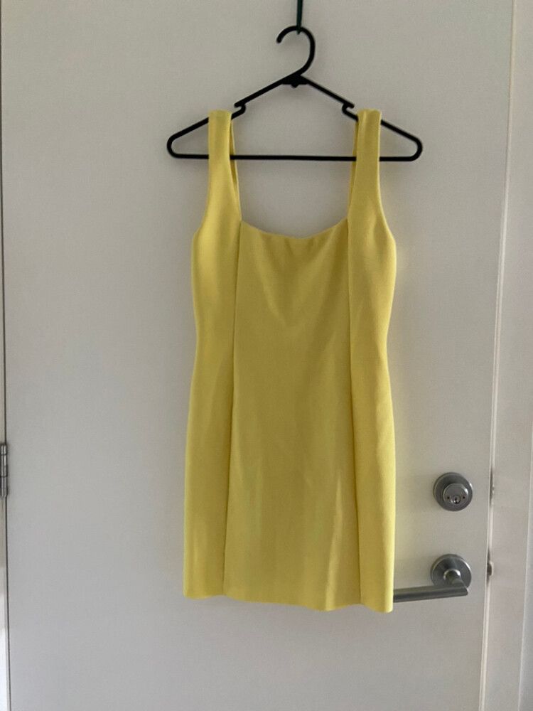 bec and bridge gemma mini dress yellow Bec + Bridge Gemma Mini Dress Size 8