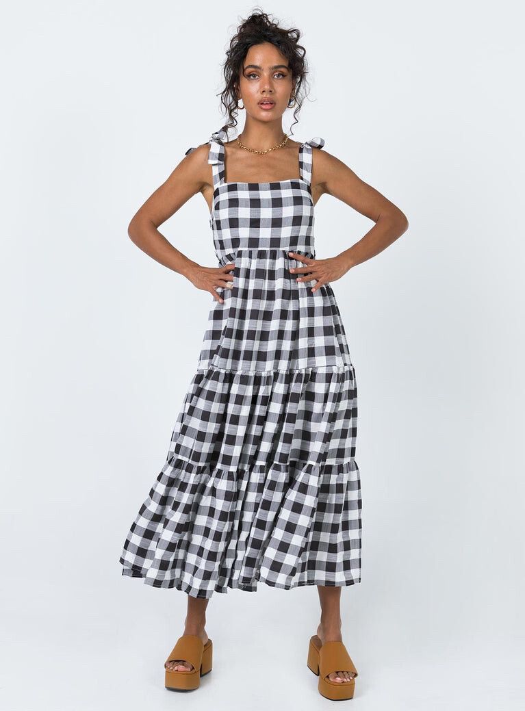 Princess Polly - Gingham Maxi Dress on Designer Wardrobe