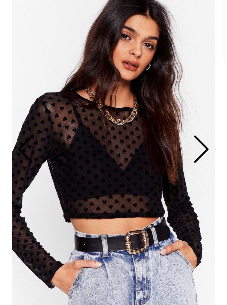 nasty gal mesh top