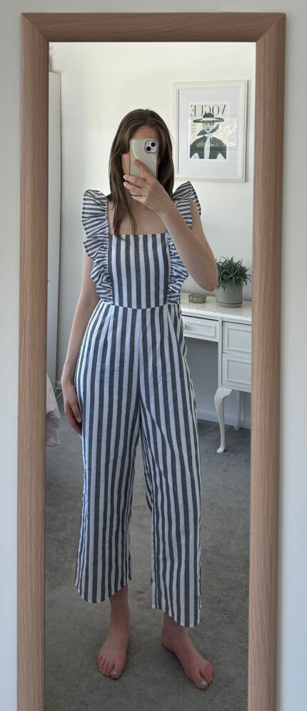 Flora Stripe Jumpsuit
