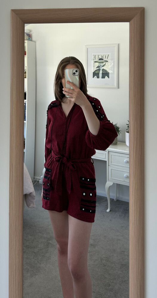 Embroidered Tassel Playsuit