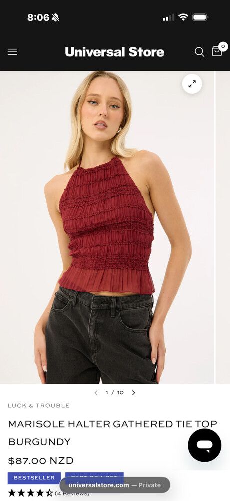 Halter tie top