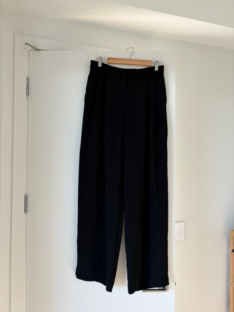 Juliette Hogan Black Boyfriend Pants Size 8