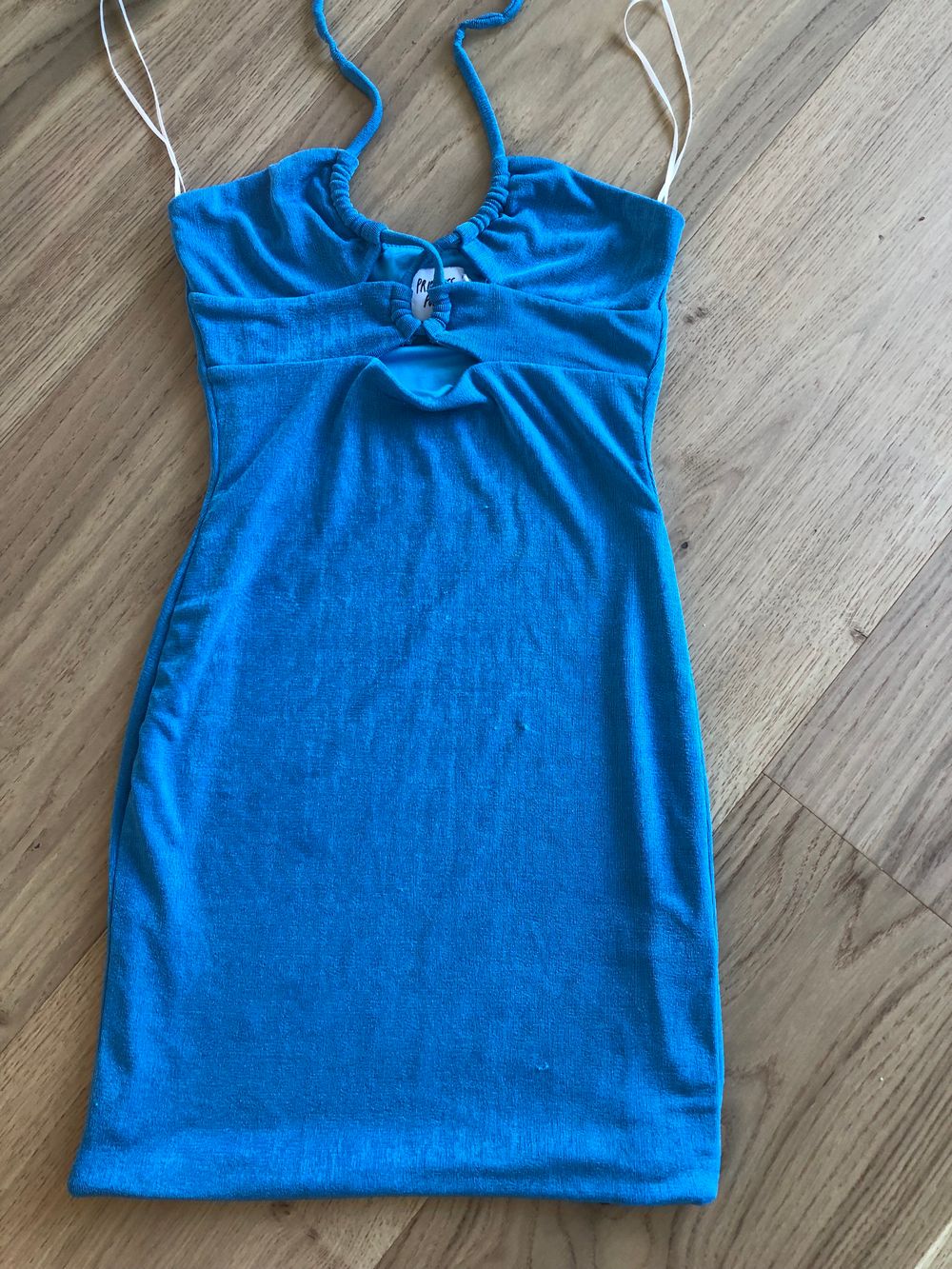 Princess Polly - Princess Polly Blue Halter Mini Dress on Designer Wardrobe