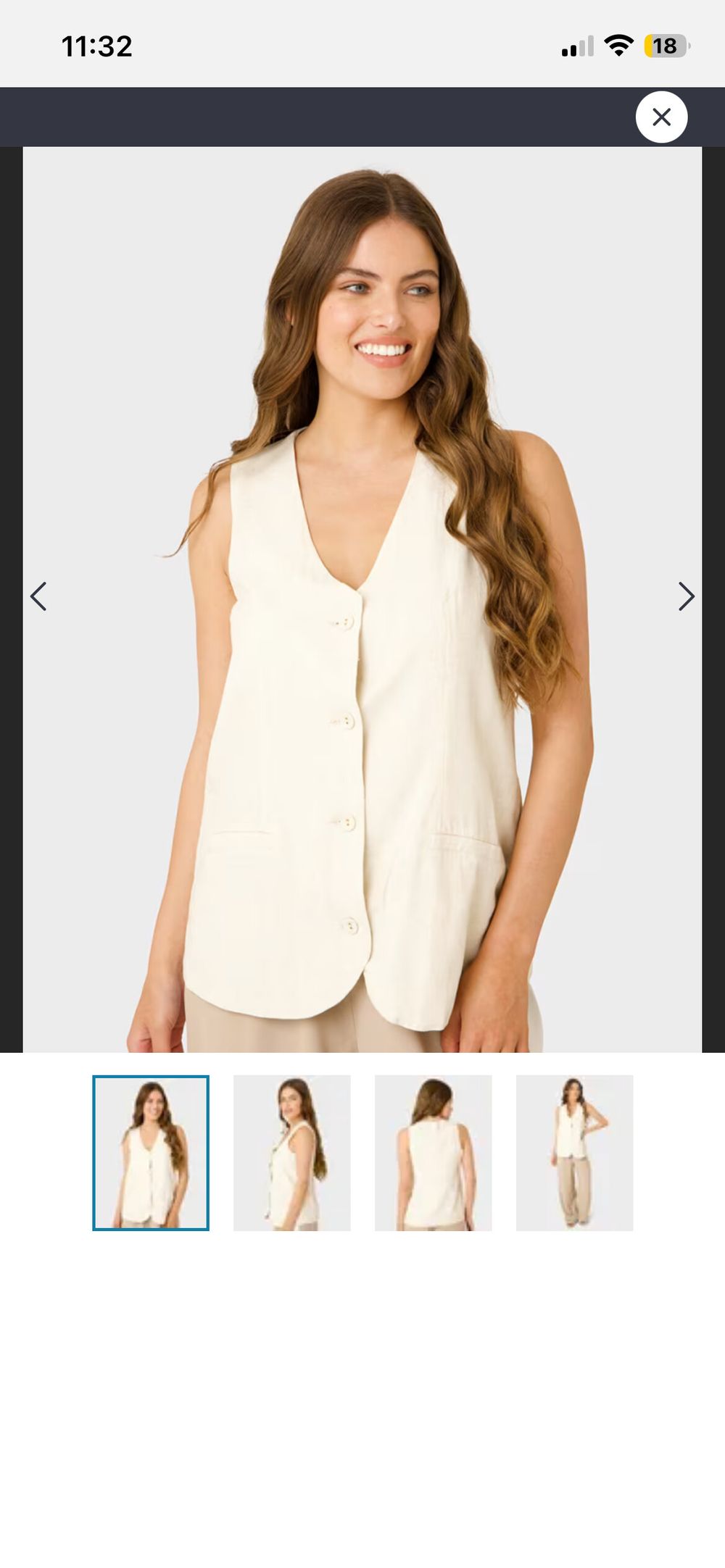 Womens Tailored Waistcoat Size 12
