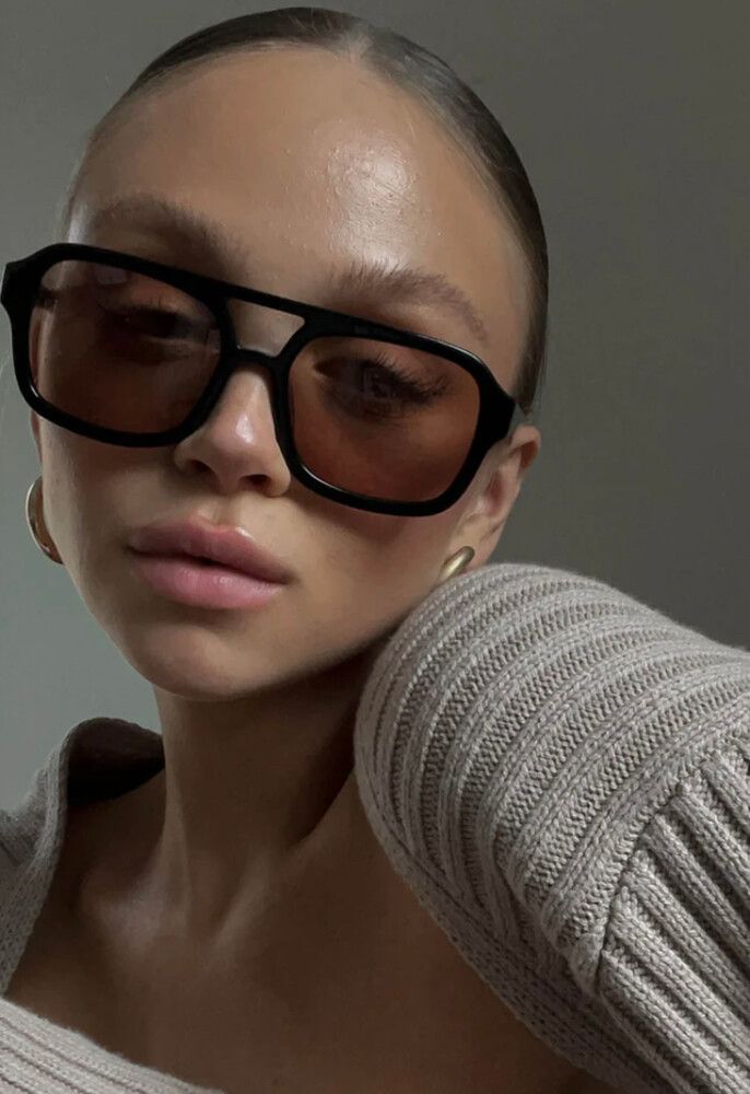 Vehla Eyewear - Vehla Dixie black/toffee on Designer Wardrobe