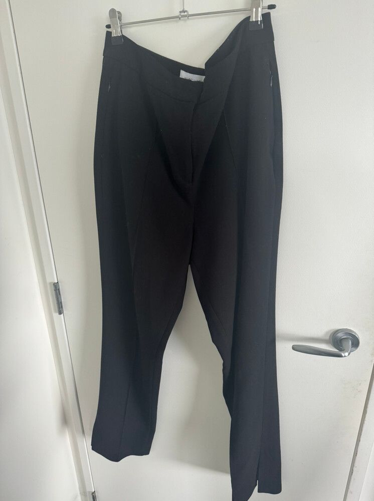 Black Split Hem Pants