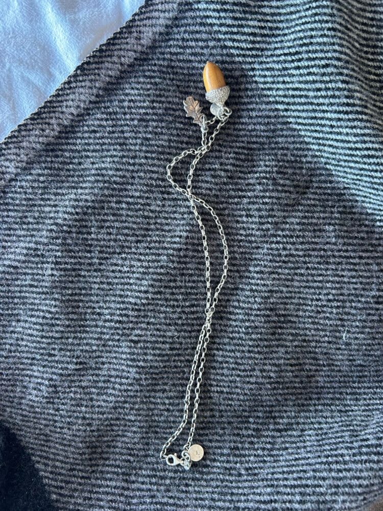 Karen walker Acorn Silver Necklace